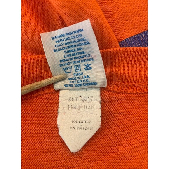 Denver Broncos VTG 80s T Shirt Sz L NFL Football USA Made Mens Single Stitch - Picture 7 of 7